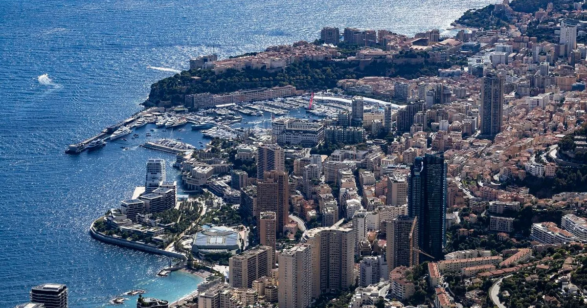 Vue aérienne de Monaco