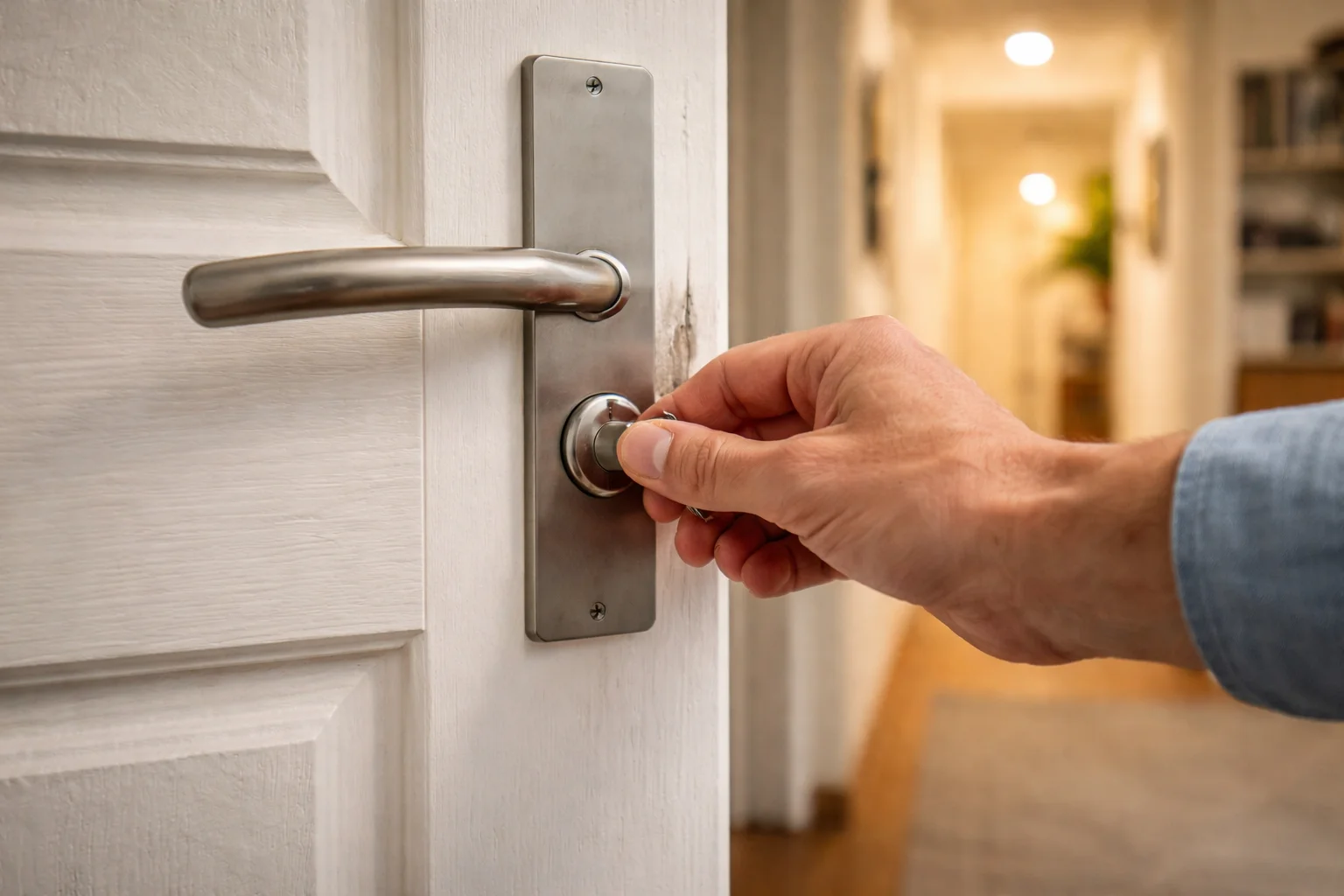 Serrure forcée cambriolage