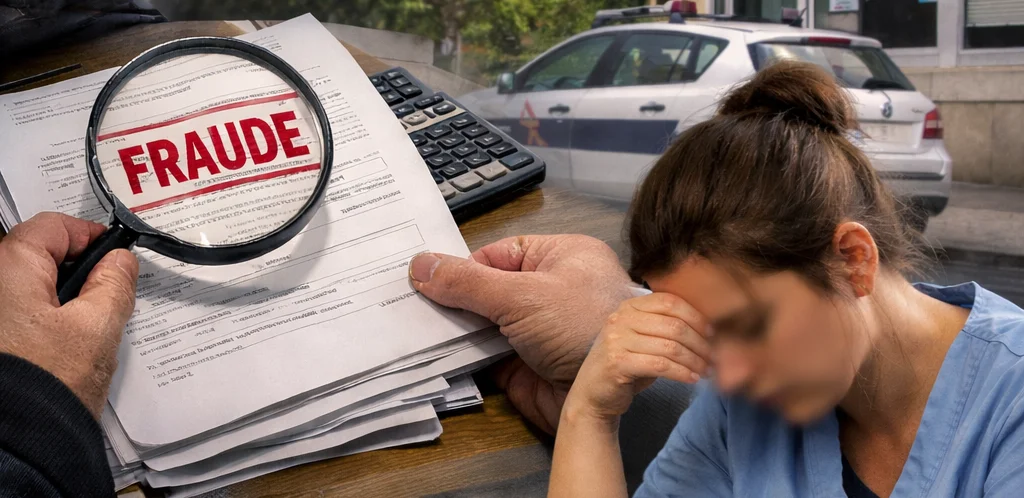 Infirmière Nice escroquerie assurance maladie illustration