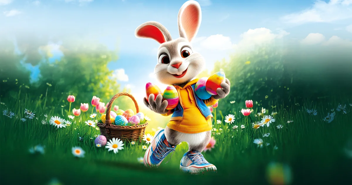 Lapin de Pâques au Parc Phoenix de Nice