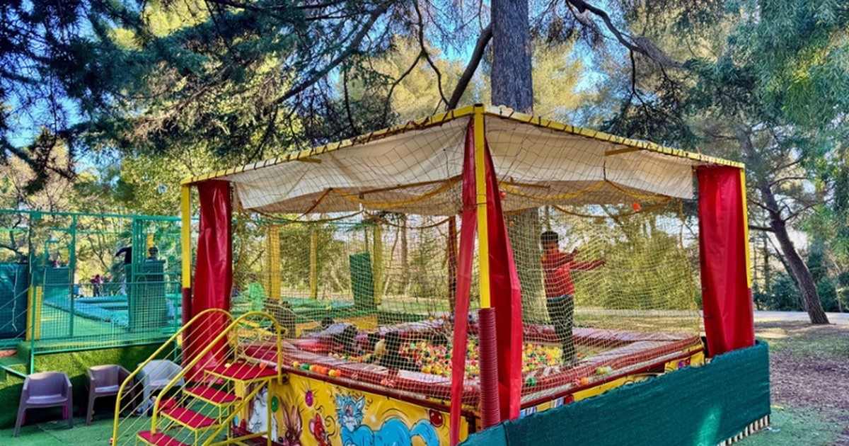 Parc Belle Époque Nice parc Carol de Roumanie trampoline