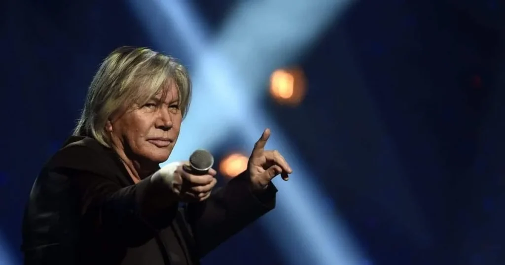 Interprètes de Patrick Juvet en concert, ambiance disco seventies