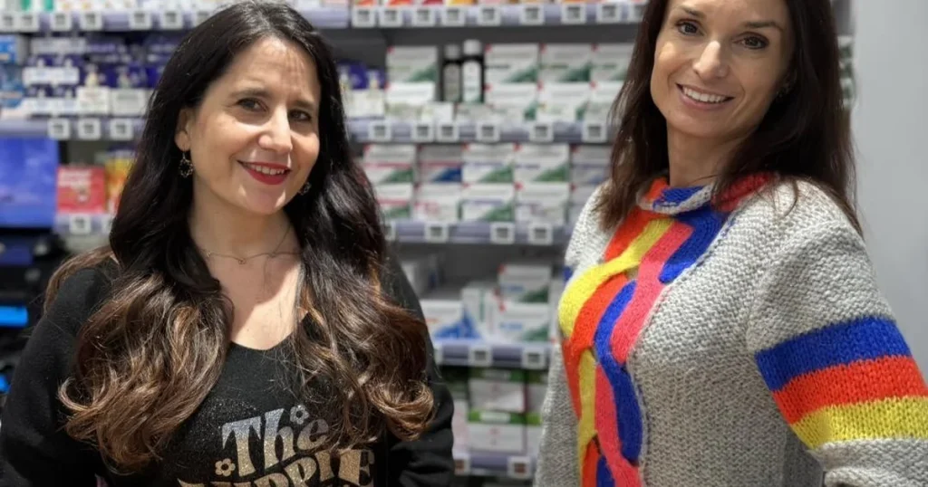 Laurence et Sabrina de l'équipe de la Pharmacie Riviera à Nice