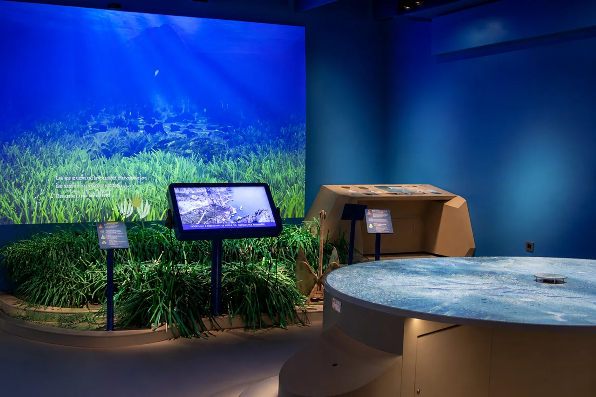 Salle d’exposition Posidonia, Espace Mer et Littoral à Antibes
