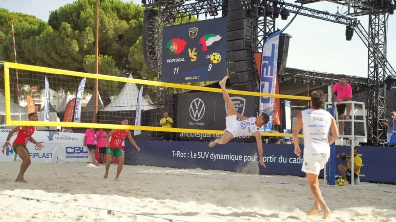 Le Mondial se dispute encore sur le sable de Juan-les-Pins