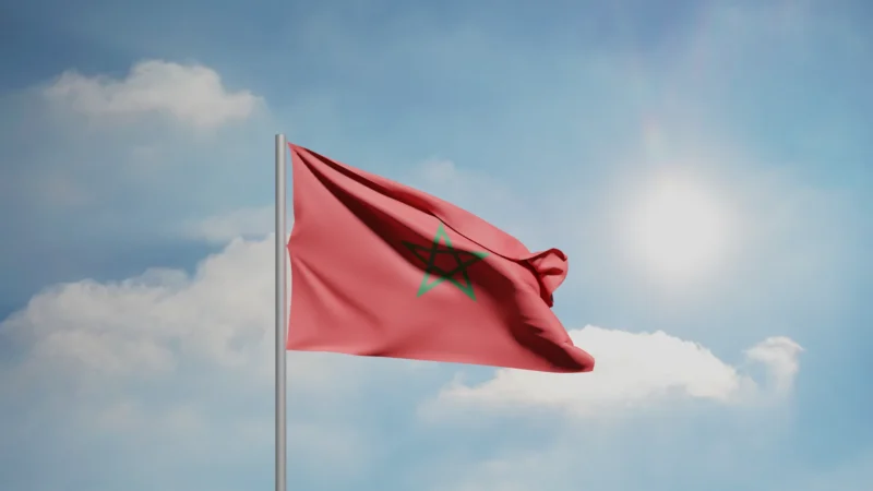 Drapeau du Maroc, image d'illustration
