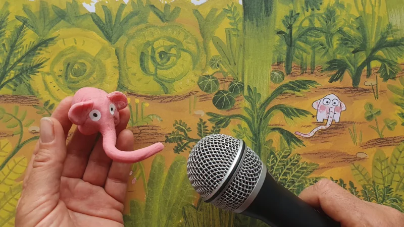 Un éléphant rose de la taille d’un radis pose les vraies questions, à Carros